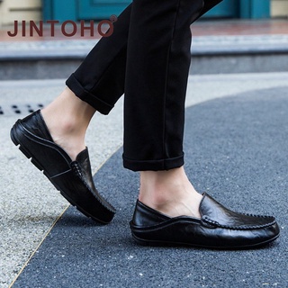 ภาพขนาดย่อของภาพหน้าปกสินค้ารองเท้าโลฟเฟอร์หนัง สำหรับผู้ชาย จากร้าน jintoho.th บน Shopee ภาพที่ 3