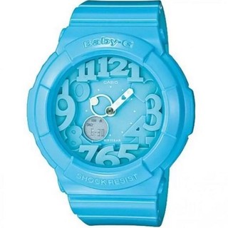 Casio Baby-G นาฬิกาข้อมือผู้หญิง สายเรซิ่น รุ่น BGA-130-2B สีฟ้า