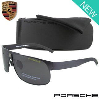 Polarized แว่นกันแดด แฟชั่น รุ่น PORSCHE UV 8535 C-1 สีดำเลนส์ดำ ทรงสปอร์ต เลนส์โพลาไรซ์