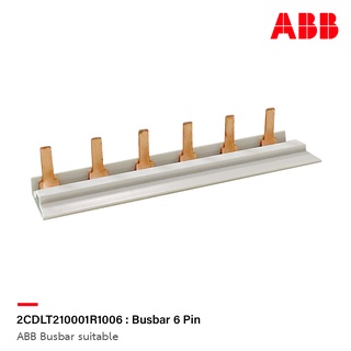 ABB Busbar (comb) 6pin (System Pro M) - for System Pro M modular enclosures Order code 2CDLT210001R1006 บัสบาร์ 6 พิน