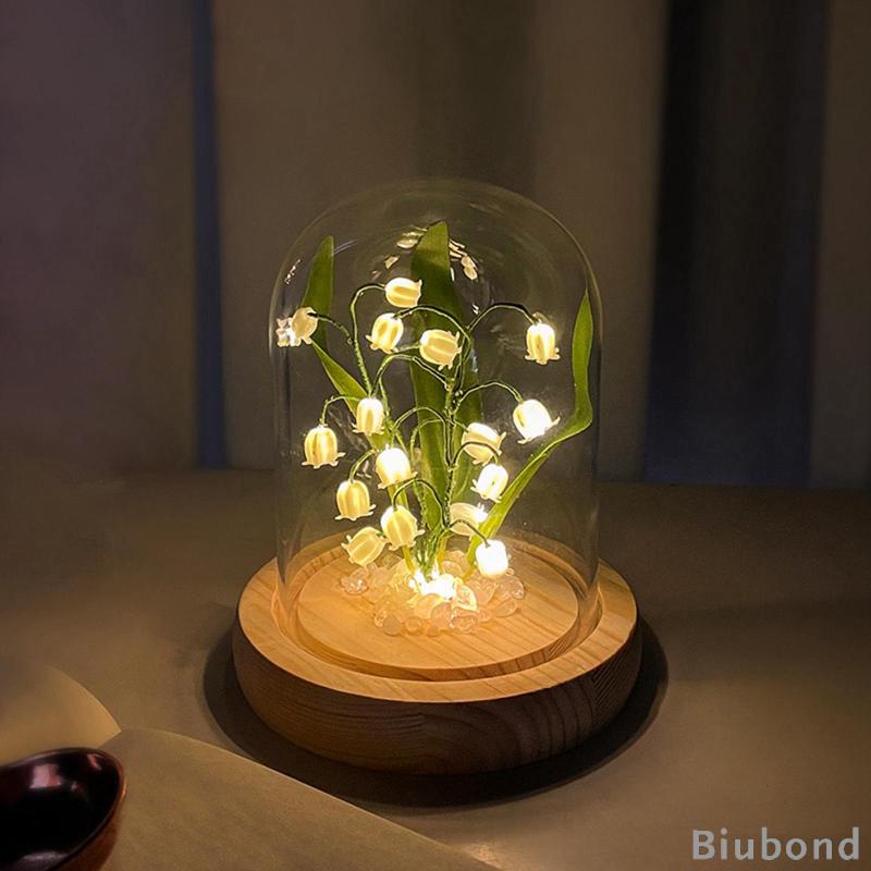 biubond-โคมไฟ-led-รูปโดม-ดอกลิลลี่แห่งหุบเขา-ใช้แบตเตอรี่-สําหรับตกแต่งโต๊ะ-ห้องนอน