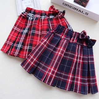 【hot spot】Girls love the cute red plaid dress Scottish style