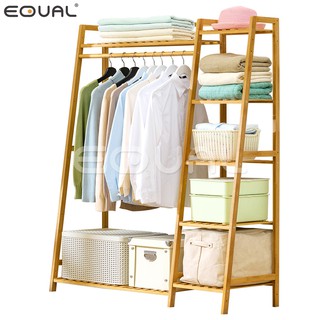 EQUAL ราวไม้ ราวตากผ้า ราวอเนกประสงค์
