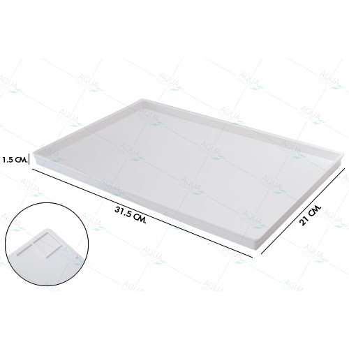 ถาดวางของ-ถาดอเนกประสงค์-สีขาว-ขนาด-35-x-24-x-1-5-cm-วางของใช้-ขนาดใหญ่-วางของได้เยอะ-ถาดจัดระเบียบ-งานสวยพรีเมี่ยม