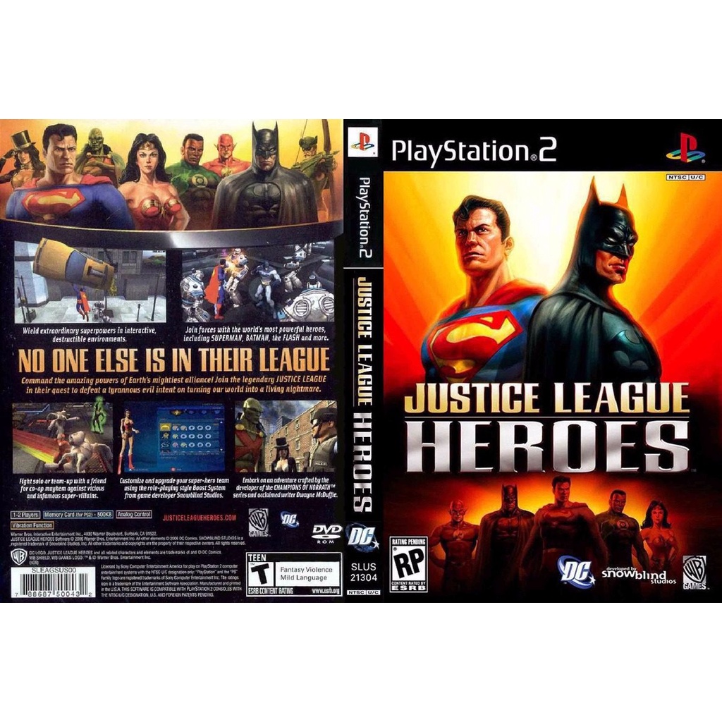 แผ่นเกมส์ PS2 Justice League Heroes คุณภาพ ส่งไว (DVD) | Shopee Thailand
