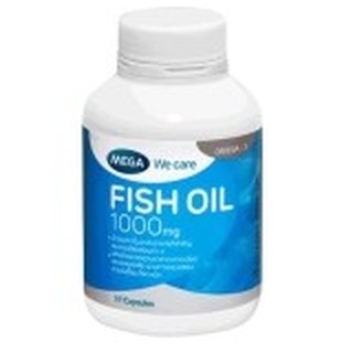 MEGA FISH OIL 1000mg บำรุงสมองและหัวใจ 30 เม็ดExp.8/3/22