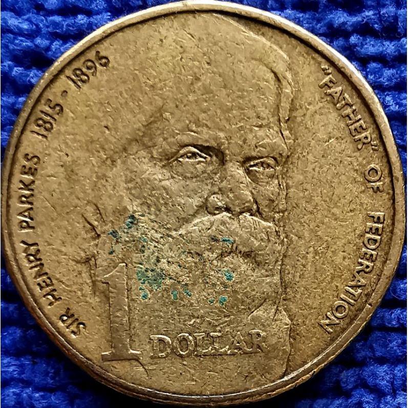 เหรียญ ออสเตรเลีย Australia, 1 Dollar, (Henry Parkesเสียชีสิต100ปี