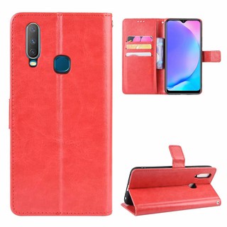 เคสสำ Vivo Y15s 2019 Case Flip PU Leather Phone Casing Vivo Y15s VivoY15s คสโทรศัพท์มือถือ Back Cover
