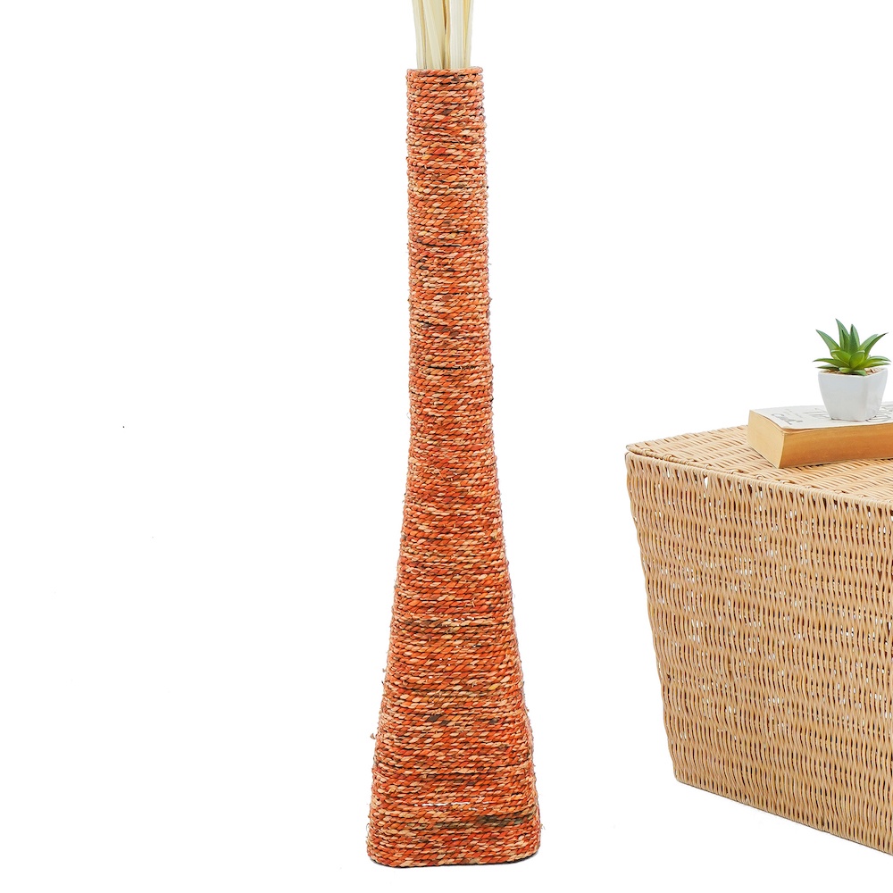 Vasora Large Floor Vase แจกันหวายสานปากตรง ขนาด 16 x 75 cm. | Shopee ...