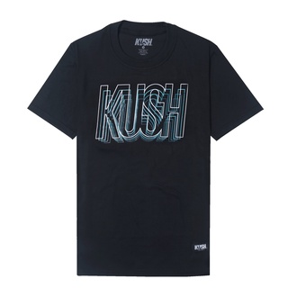 เสื้อยืดพิมพ์ลายแฟชั่น KUSH Co. "Buzzed" (BLACK) T-Shirt