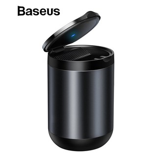 Baseus Cylinder Holder Ashtray Cigarette CRYHG01-01 ที่เขี่ยบุหรี่ภายในรถ มีไฟ LED ที่เขี่ยบุหรี่อลูมิเนียมอัลลอยด์