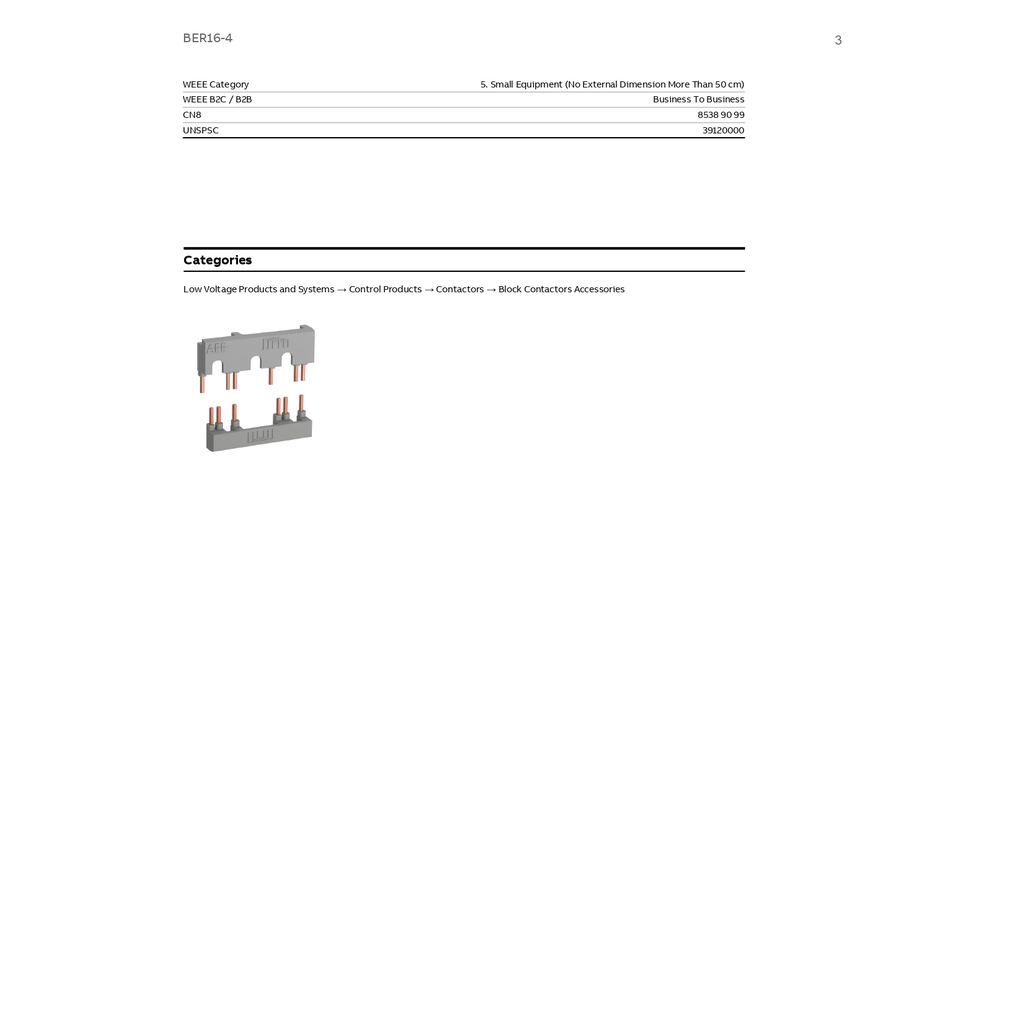 abb-ber16-4-connection-set-for-reversing-contactors-รหัส-ber16-4-l-1sbn081311r1000-เอบีบี-acb-official-store