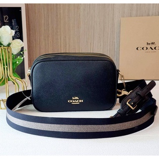 💚แท้💯 พร้อมส่ง💚กระเป๋าสะพายข้าง ขนาด 7 นิ้ว COACH C1302 JES CROSSBODY 20 (IMBLK)