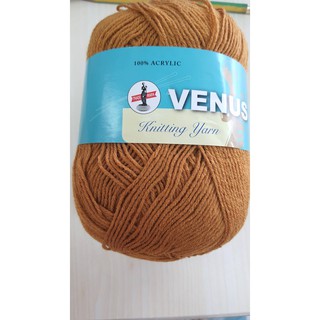 สินค้า ไหมพรมวีนัส สีพระ 4ply รหัสสี 8084 ความยาว 420หลา เส้นเล้ก นุ่ม Venus acrylic knitting yarn