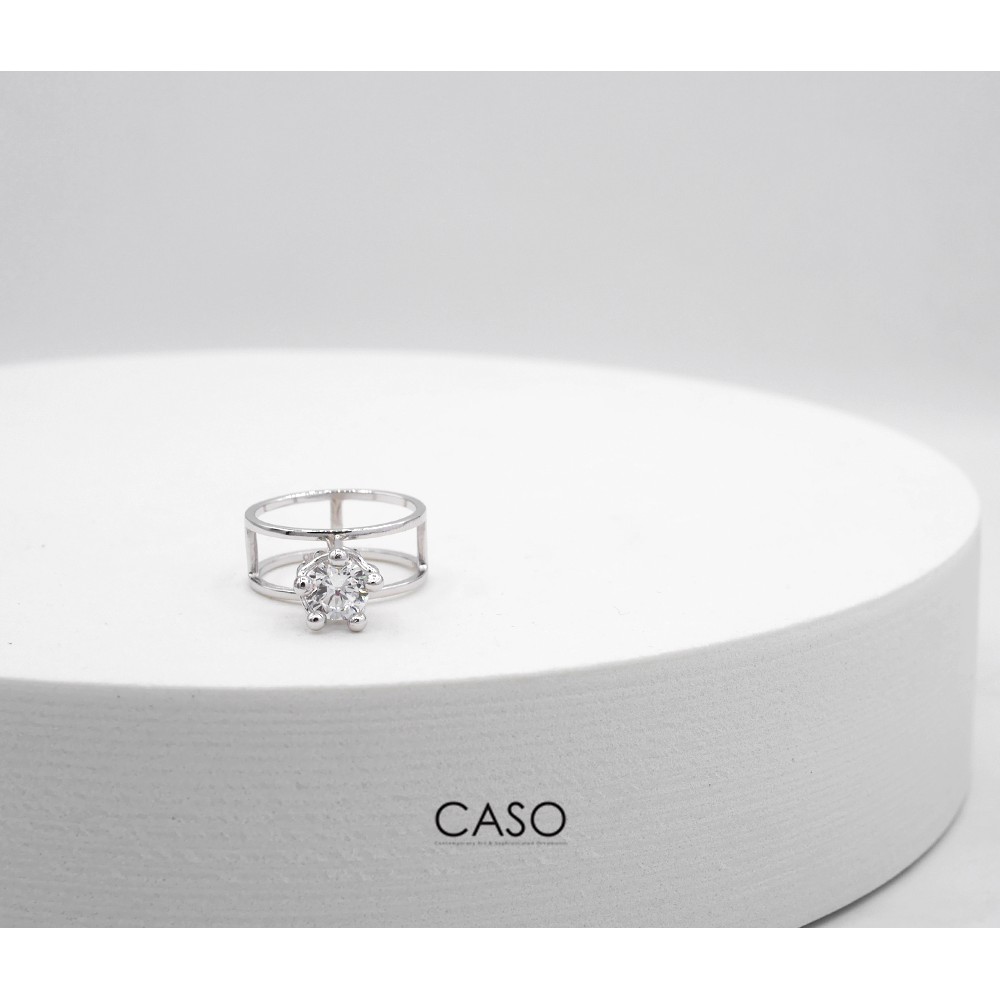 caso-jewelry-แหวนโครงสร้างแบบเรียบง่าย-ทรงกลม-ประดับcz-สีขาว