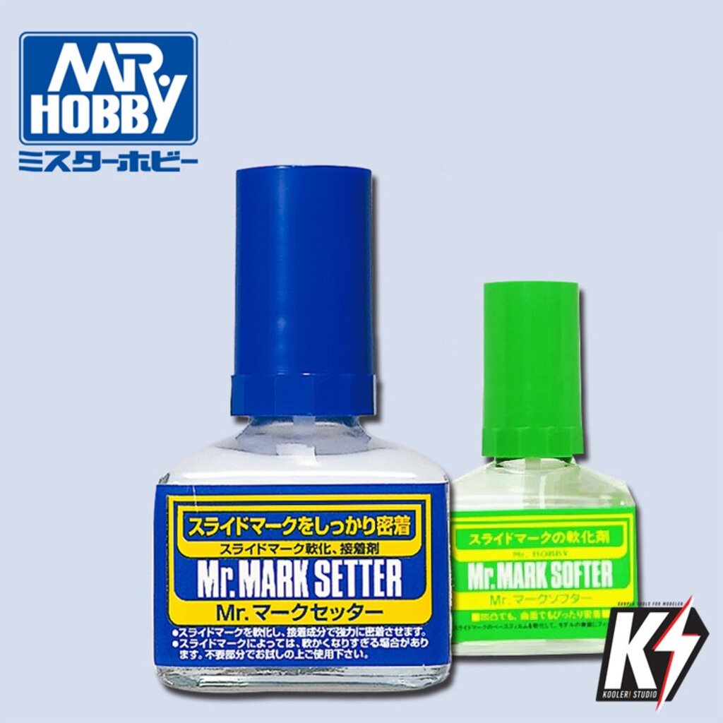 MR.Hobby น้ำยาติดดีคอล น้ำยารูปลอกน้ำ MR.MARK SETTER MR.MARK SOFTER