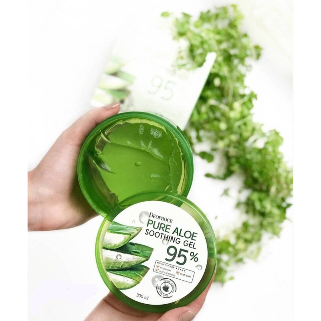 ถูกกว่าห้าง-deoproce-pure-aloe-soothing-gel-95-ดีโอพรอเซ่-เพียว-อโล-ซูททิ่ง-เจล-95-ของแท้-100-dara