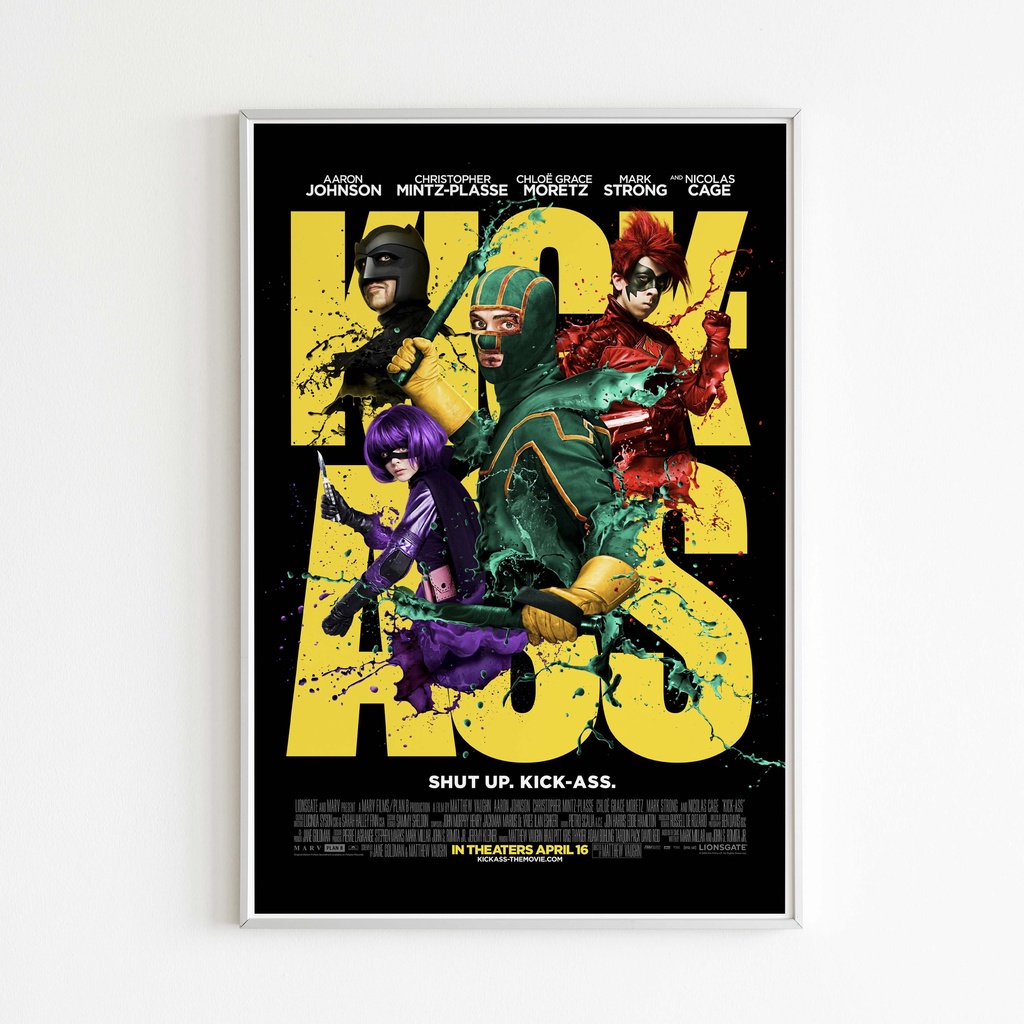 KICK ASS Poster โปสเตอร์ภาพขนาด 33X48 cm | Shopee Thailand