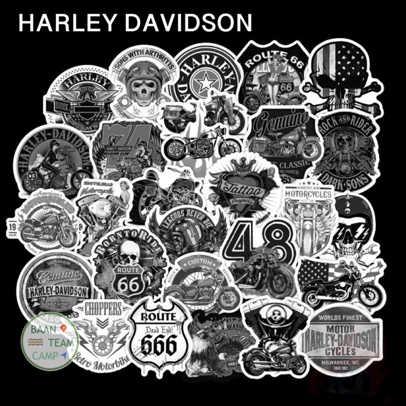 สติ๊กเกอร์-harley-279-ฮาเล่-50ชิ้น-harley-davidson-อเมริกา-รถฮาเล่-ฮา-เล่-ฮาร์ลีย์-เดวิดสัน-ฮาเล่ร์-มอเตอร์ไซค์-รถ