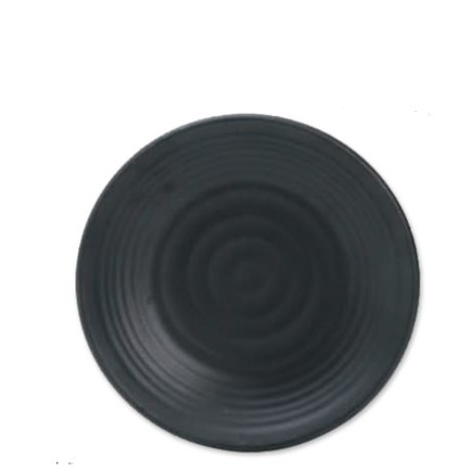 เอโร่-จานกลม-ขนาด-6นิ้ว-สีดำ-จานเมลามีน-จานใส่อาหาร-จานอาหาร-aro-melamine-round-plate-black