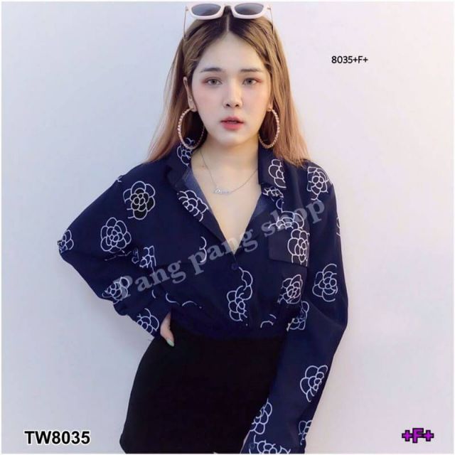 lt-tw8035-gt-set2ชิ้น-เสื้อแขนยาว-ผ้าไหมอิตาลี่พิมพืลายดอกไม้-มาพร้อมกางเกงผ้าซาร่าขาสั้น-เอวยืดสม็อคหลัง