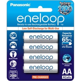 ภาพหน้าปกสินค้าถ่านชาร์จ battery panasonicแท้ Eneloopสีขาว 2A/3A แพ็ค2/แพ็ค4 จากร้าน progresstop.group บน Shopee