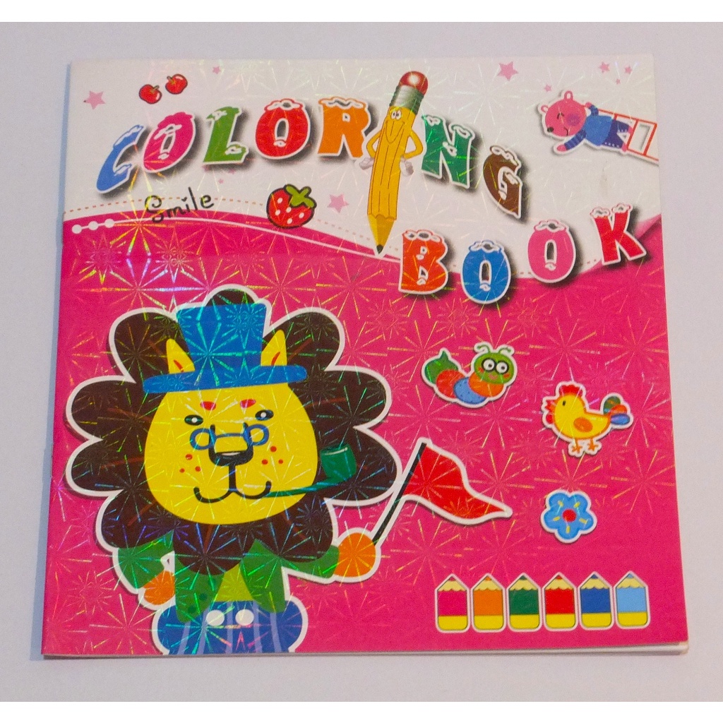 สมุดระบายสี ปกคุณลุงสิงโต สินค้าใหม่, มือ 1 (Coloring Book, Ep. Lion) ภายในมีสัตว์หลายลายให้คุณ ...