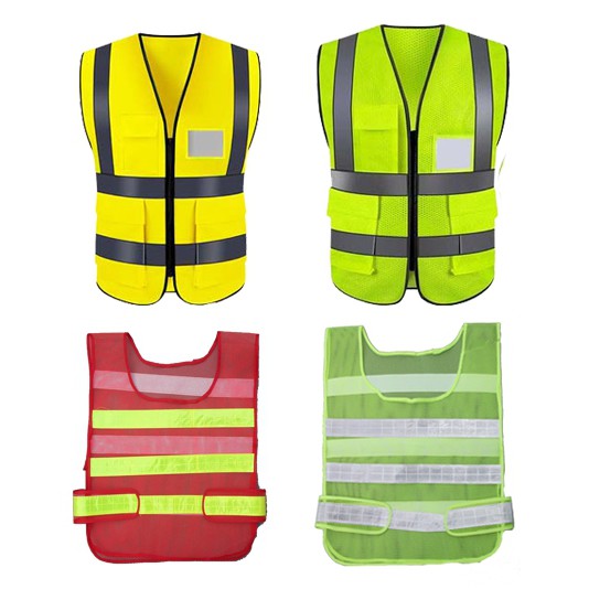 ภาพหน้าปกสินค้าเสื้อสะท้อนแสง จราจร เสื้อกั๊ก เซฟตี้ แบบตะข่าย safety vest