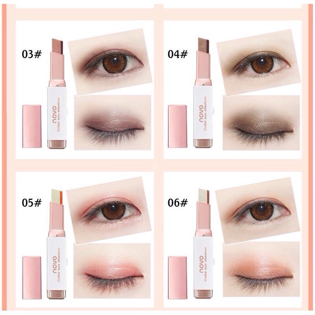 novo-eyeshadow-โนโว-อายแชโดว์-แบบแท่ง-2-สี