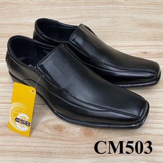 ภาพขนาดย่อของภาพหน้าปกสินค้าCSB CM 503 รองเท้าคัทชูหนัง (39-45) สีดำ จากร้าน wilai1_shoe บน Shopee