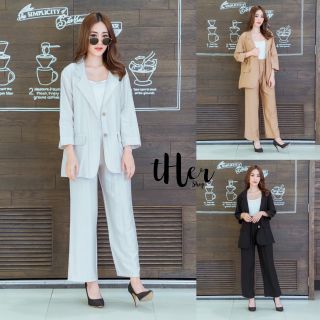 • tHer sHop •

New🌿🌿
เซทเสื้อ + กางเกง
Blazer เซ็ตเสื้อสูทแขนยาว