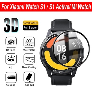 ฟิล์มกันรอยหน้าจอ 3D สําหรับ Xiaomi Watch S1 Active / S1 / Mi Watch Color 2