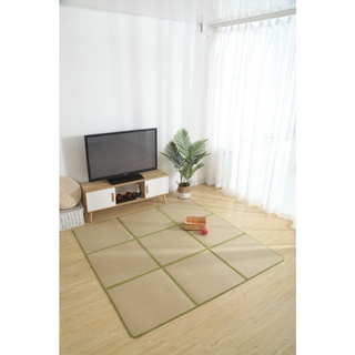 Bighot COZY เสื่อพับหวาย Tatami ขนาด 180x180ซ.ม. สีน้ำตาลอ่อน