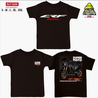 เสื้อยืด ทรงสามเหลี่ยม พิมพ์ลาย Honda CRF 150L สําหรับเด็กS-5XL