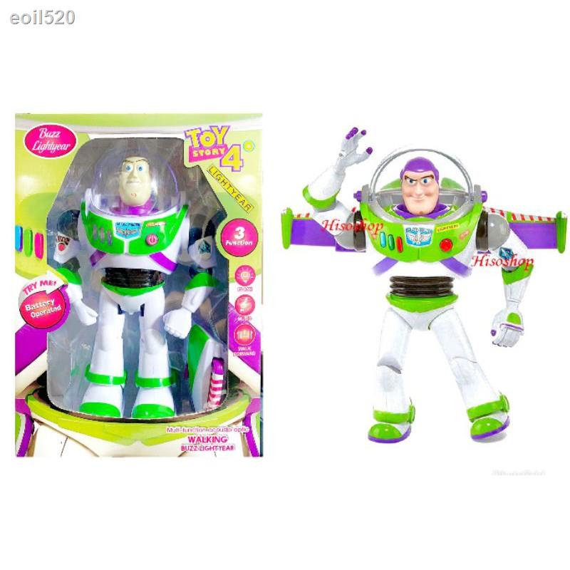 ถูกและดี-toy-story-4-buzz-lightyear-บัสไลท์เยียร์-โมเดลทอยสตอรี่-4-มีปีก-กางปีกได้-ใส่ถ่าน-มีเสียงมีไฟ-เดินได้-ตั