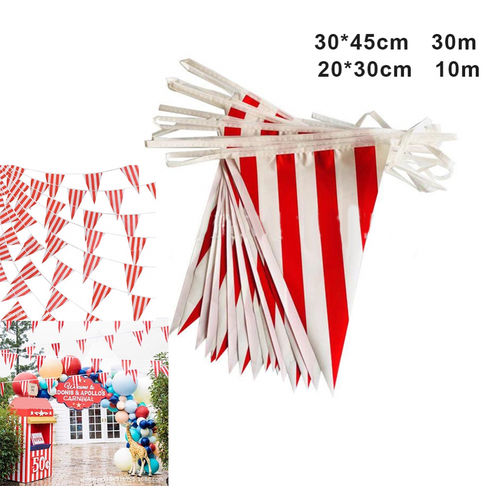 ready-stock-1set-10-30m-red-amp-white-striped-pennant-carnival-theme-party-flags-decorationsnew