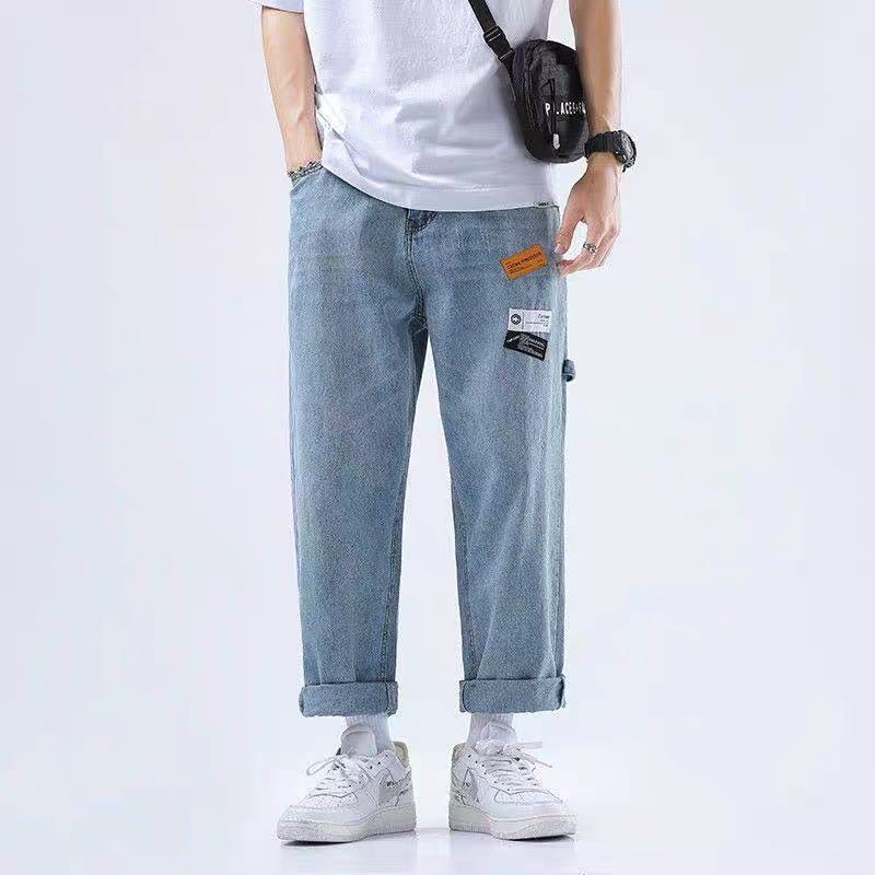 ภาพหน้าปกสินค้ากางเกงยีนส์ผู้ชายสไตล์เกาหลีแบบเรียบง่าย กางเกงยีนส์ลำลองขายาว เเฟชั่นสไตล์เกาหลี  K116 จากร้าน panuwat01za บน Shopee