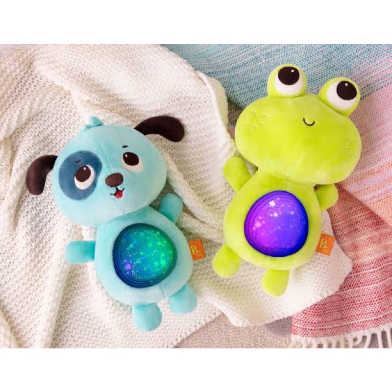 กล่อมนอนดรีมไลท์-musical-plush-frog-twinkle-tummies-frog