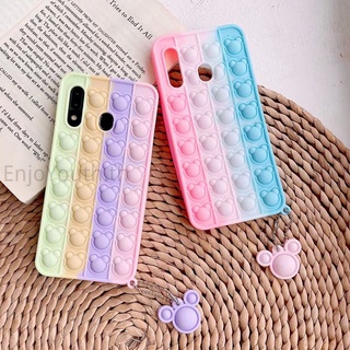 Soft Phone casing Realme 5 C3 C15 C12 C20 C3 C25 Silicone Popit Case OPPO A5S A7 A12 A5 A9 F9 Pro Protective Rainbow Cover