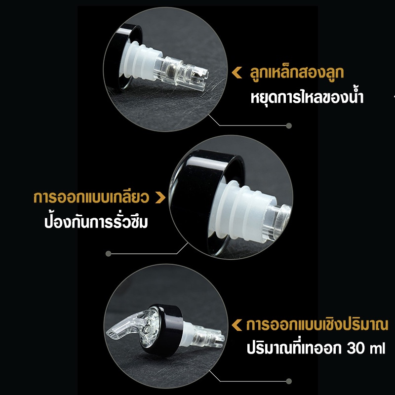 พร้อมส่งaugustthailand-จุกรินเหล้าแบบหยุดไหลเอง-ขนาด-30-ml-หรือ-1-ออนซ์-รับประกันราคาถูกสุด-มี-3-สี