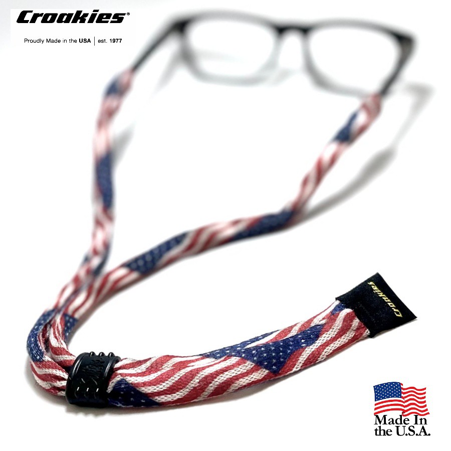 สายคล้องแว่นตา Croakies รุ่น Print Suiters XL USA Flag | Shopee Thailand