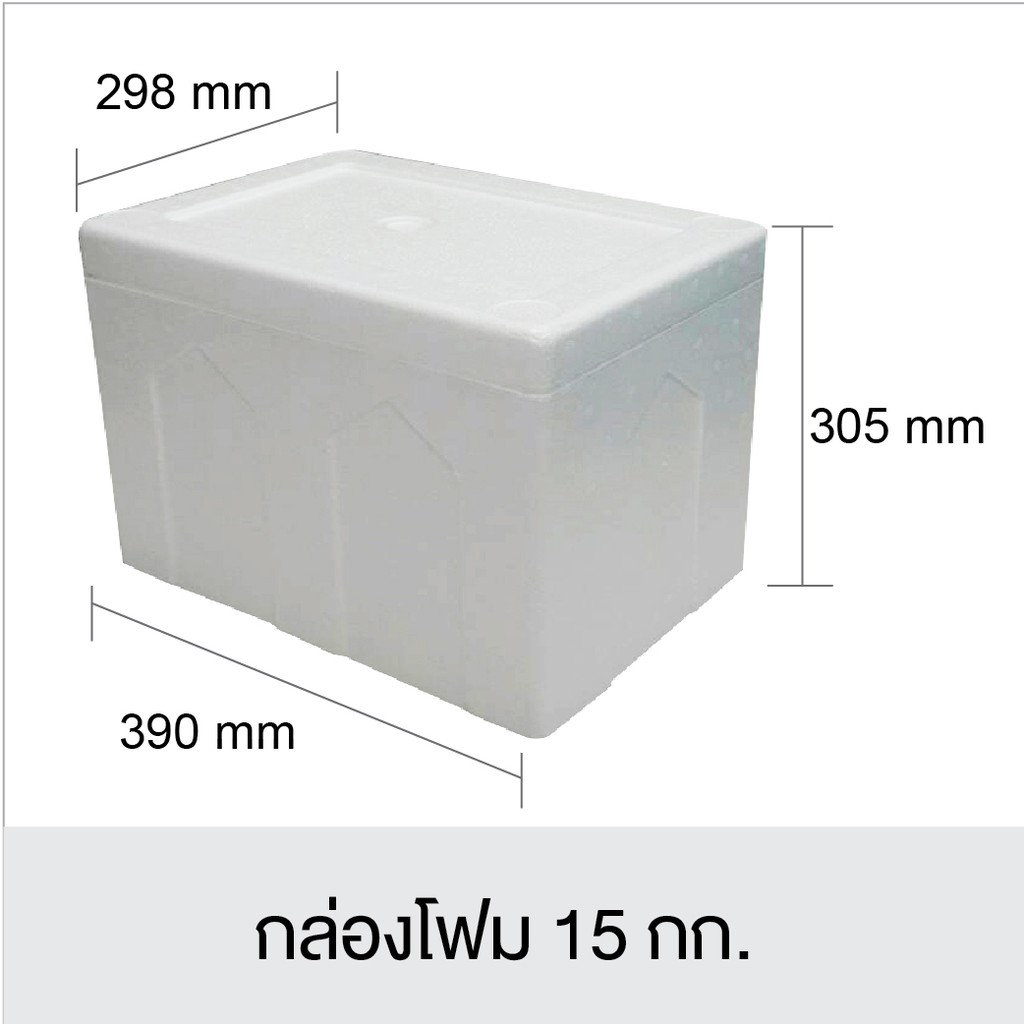 ภาพหน้าปกสินค้ากล่องโฟม15 กก.มีฝาปิด กล่องเก็บอาหาร ลังโฟม กล่องเก็บความเย็น กล่องโฟมเก็บควาเย็น ขนาด298x390x305mm.สินค้าใหม่(มือ1) จากร้าน happymove บน Shopee