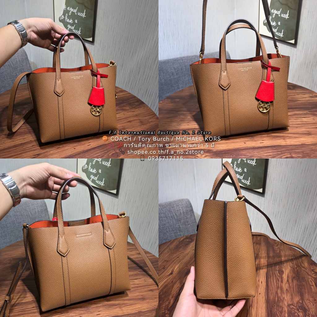 f-a-ว่าแท้100-tory-burch-perry-small-triple-compartment-tote-bag-กระเป๋า-crossbody-ของผู้หญิง-กระเป๋าถือ-331