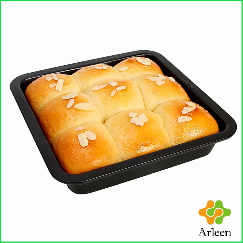 arleen-ถาดอบเค้กแบบสี่เหลี่ยม-ถาดอบพิซซ่า-ถาดอบขนมปัง-square-cake-pan