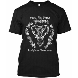 เสื้อยืดผู้ชาย เสื้อยืด พิมพ์ลายวงดนตรีตลก Damh The Bard Lockdown Tour 2022 S-5XL