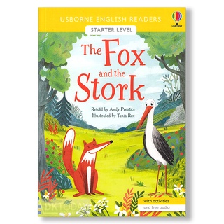 DKTODAY หนังสือ USBORNE READERS STARTER:THE FOX AND THE STORK (free online audio British English and American English)