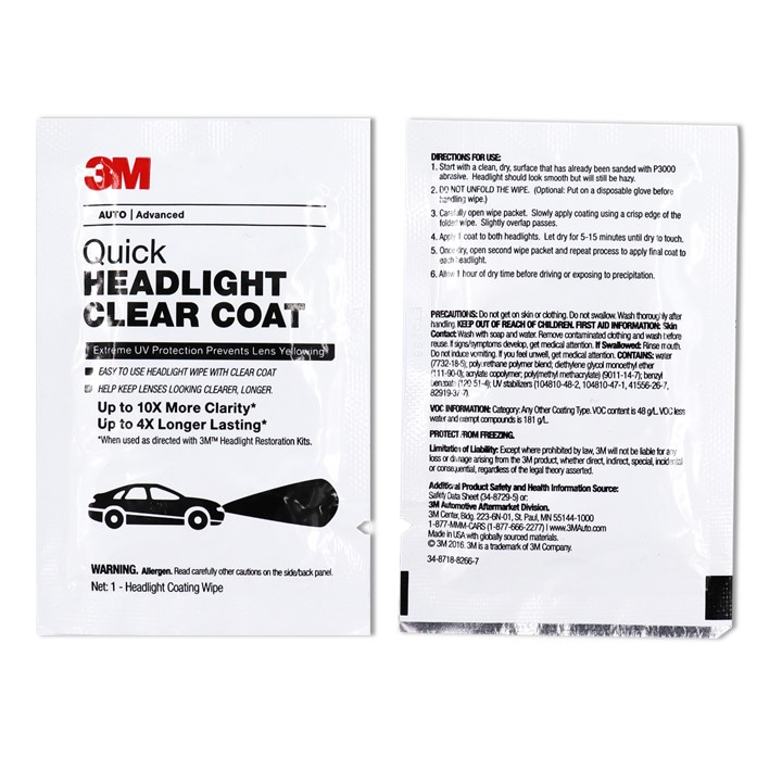 3m-2-ซอง-แผ่นเช็ดเลนส์ใส-สำหรับคู่โคมไฟหน้า-quick-headlight-clear-coat-to-prevent-lens-discoloration