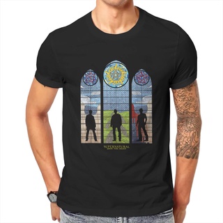 เสื้อยืดผ้าฝ้ายพิมพ์ลายขายดี เสื้อยืด ผ้าฝ้าย พิมพ์ลาย Supernatural Stained Glass สไตล์ฮาราจูกุ แฟชั่นฤดูร้อน สําหรับผู้