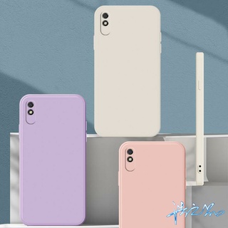 เคสโทรศัพท์ซิลิโคน TPU นิ่ม ทรงสี่เหลี่ยม กันกระแทก สีแคนดี้ สําหรับ Redmi 9A