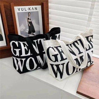 กระเป๋าผ้า  Gentle Woman #พร้อมส่งในไทย